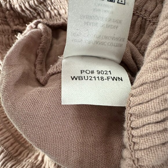 Faherty Womens Diego Sleeveless Organic Gauzy Cotton Jumpsuit Size S Pale Pink - Picture 8 of 13